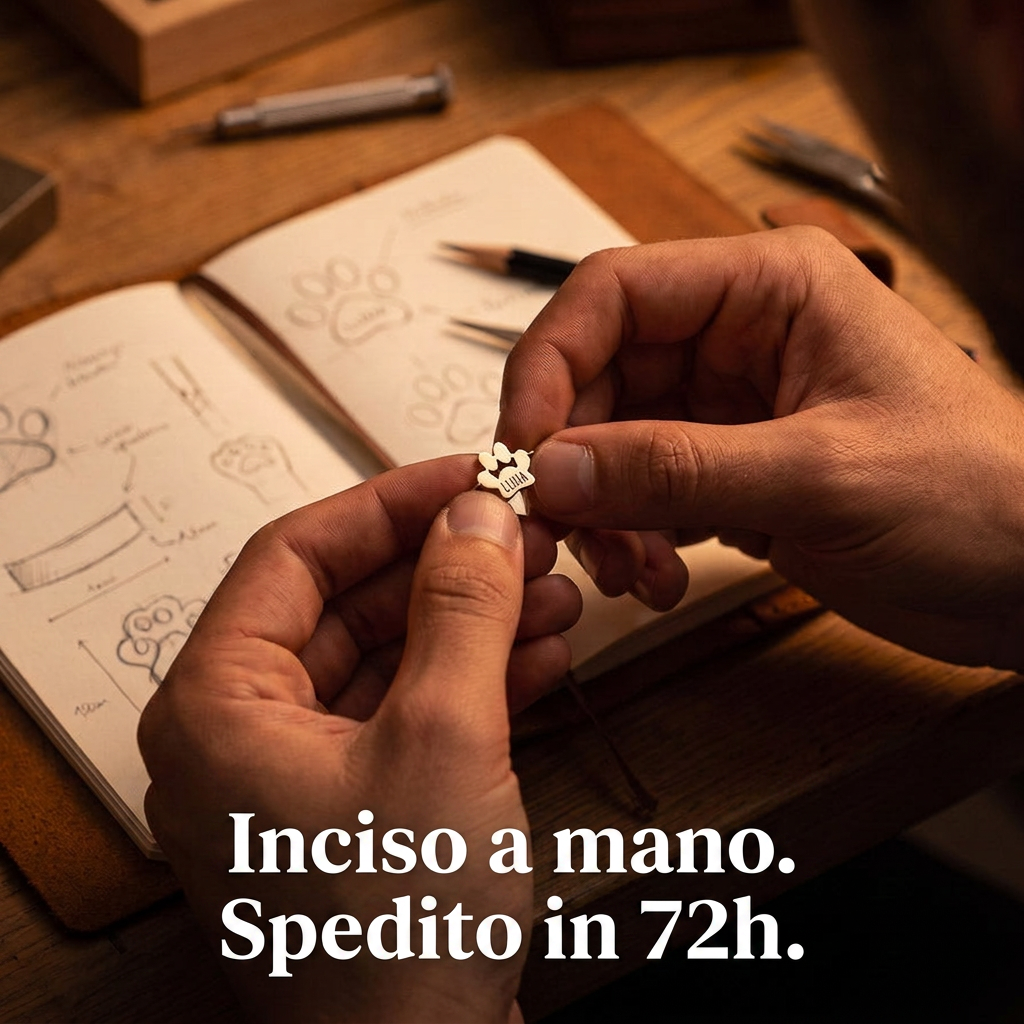 Bracciale Zampa d'Amore Sensa - inciso con il nome del tuo animale