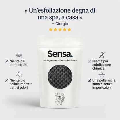 Asciugamano da doccia esfoliante Sensa™
