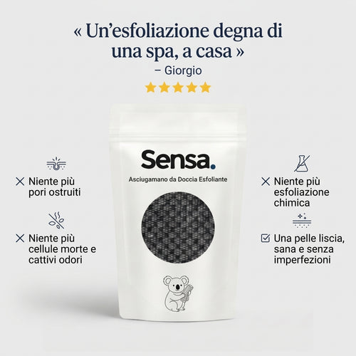 Asciugamano da doccia esfoliante Sensa™