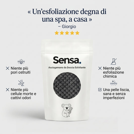 Asciugamano da doccia esfoliante Sensa™