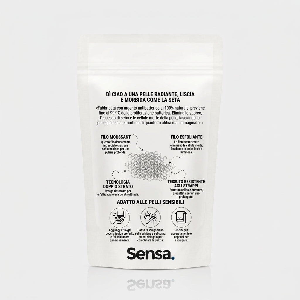 Asciugamano da doccia esfoliante Sensa™