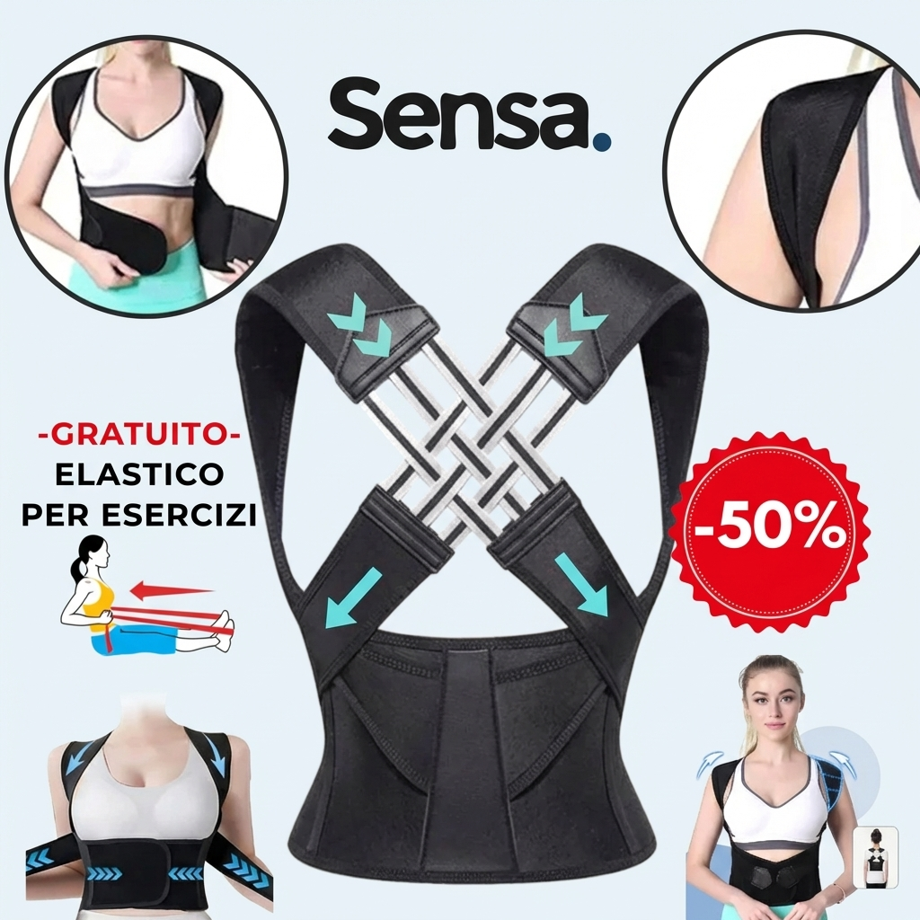 PosturaFix™ Fascia Correttiva per la Postura e la Schiena