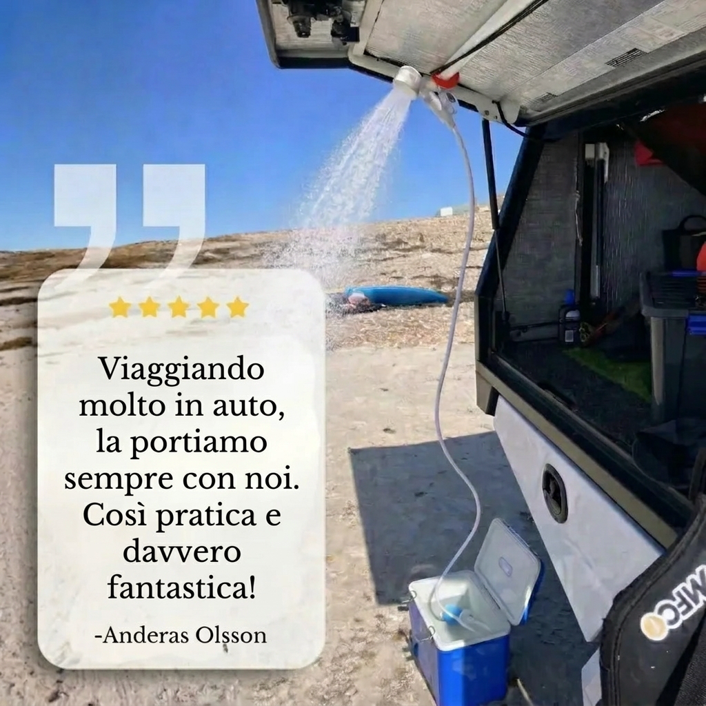 Pompa d'Acqua Portatile: Kit con Tubo e Boccagli