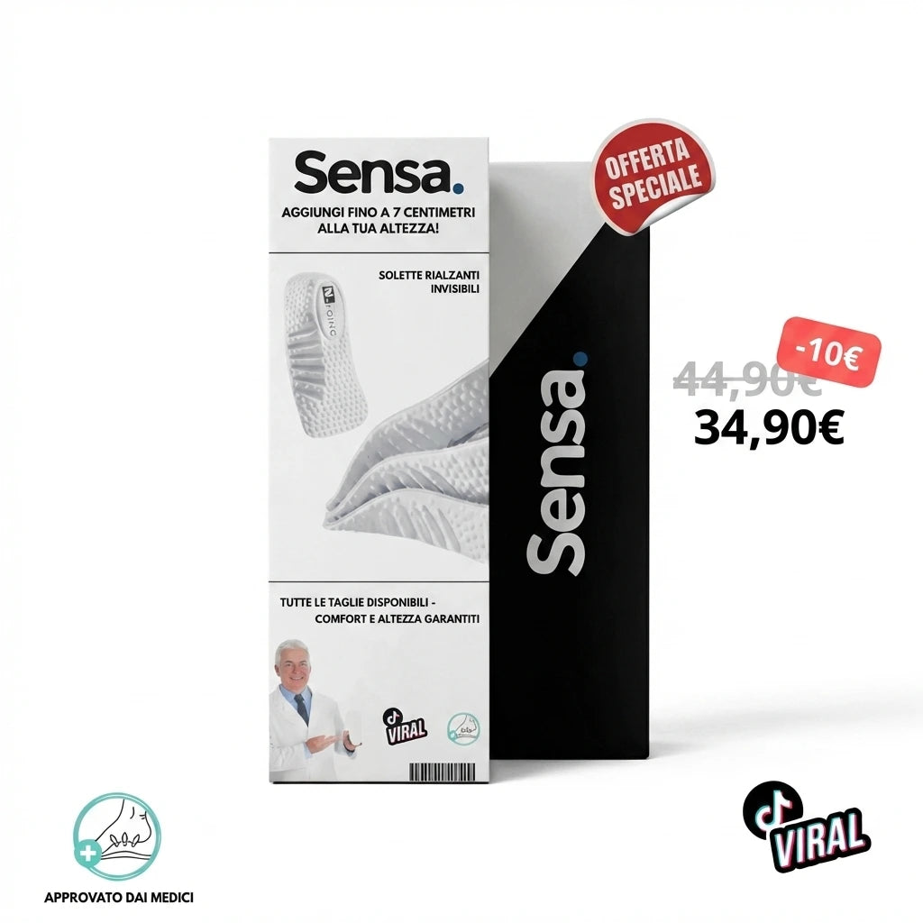 Solette ortopediche rialzanti AltaStep™ - Sensa