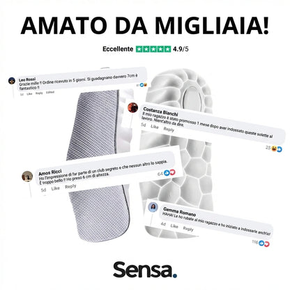 Solette ortopediche rialzanti AltaStep™ - Sensa