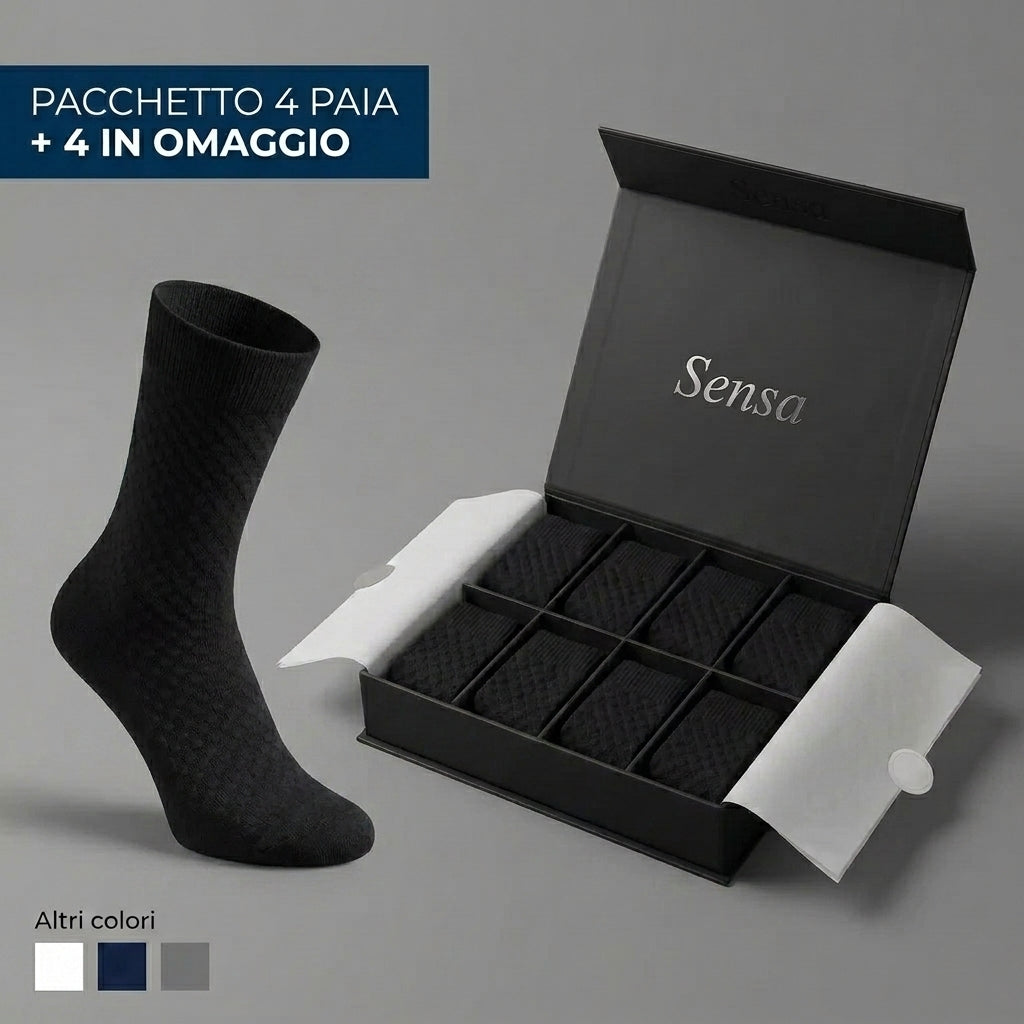 Calze SENSA a metà polpaccio in fibra di bambù premium