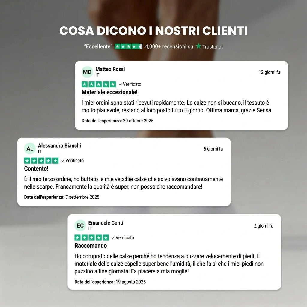 Calze SENSA a metà polpaccio in fibra di bambù premium