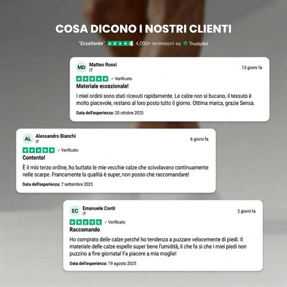 Calze SENSA a metà polpaccio in fibra di bambù premium