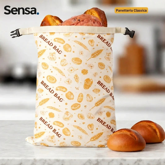 Sacchetto Portapane in Cera d'Api Biologica - 100% Cotone Bio