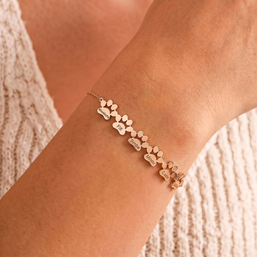 Bracciale Zampa d'Amore Sensa - inciso con il nome del tuo animale