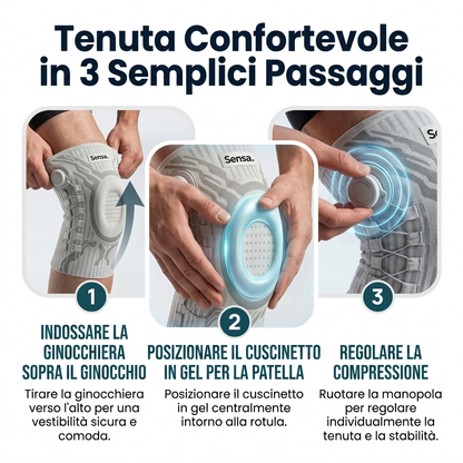 Ginocchiera StabiFlex™ - Muoviti con sicurezza, senza pensare al ginocchio